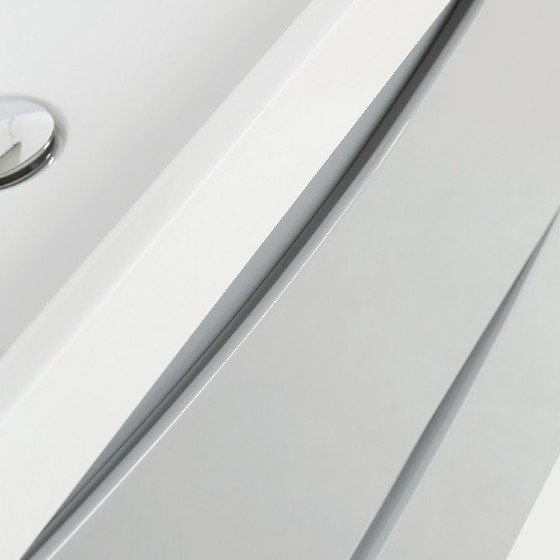 MF-1703 36 Inch MDF PVC Melamine Bathroom Vanities Single Sink Painting PVC Filming Melamine view 4
