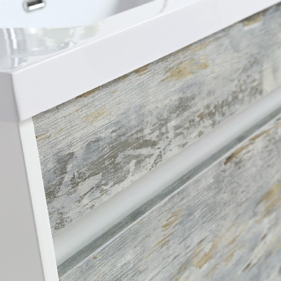 ML-1705 30 Inch MDF PVC Melamine Bathroom Vanities Single Sink Painting PVC Filming Melamine — FAME bathroom cabinet manufacturer