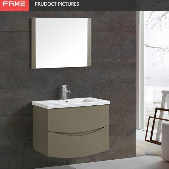 MF-1705 30 Inch MDF PVC Melamine Bathroom Vanities Single Sink Painting PVC Filming Melamine | FAME OEM Bathroom Vanity Manufacturer — FAME OEM bathroom vanity