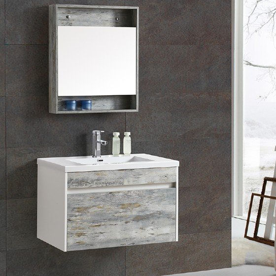 ML-1705 30 Inch MDF PVC Melamine Bathroom Vanities Single Sink Painting PVC Filming Melamine | FAME OEM Bathroom Vanity Manufacturer — FAME OEM bathroom vanity