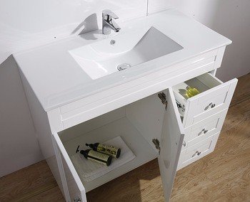 MF-1618 40 inch MDF bathroom vanity cabinet High glossy painting view 2