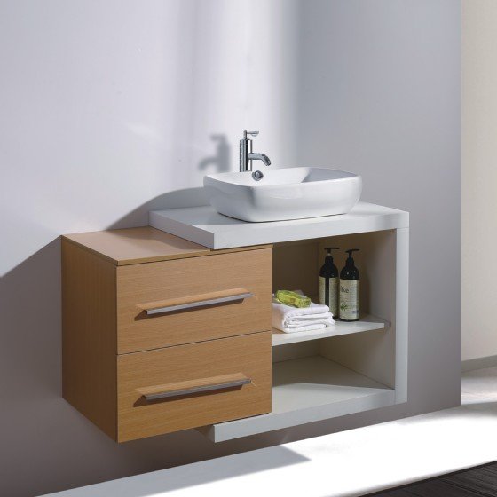 ML-1607 40 inch bathroom vanity cabinet Melamine | FAME OEM Bathroom Vanity Manufacturer — FAME OEM bathroom vanity