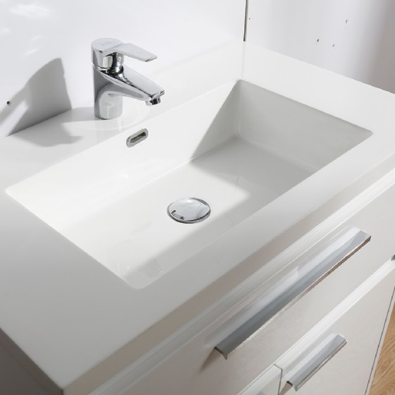 MF-1619 30 inch PVC MDF bathroom vanity cabinet High glossy painting — FAME bathroom cabinet manufacturer