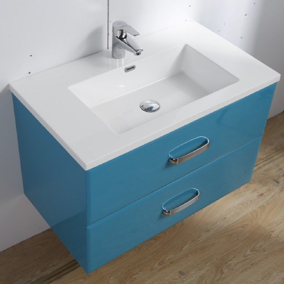 48 inch Double basin MDF bathroom cabinet with melamine view 3