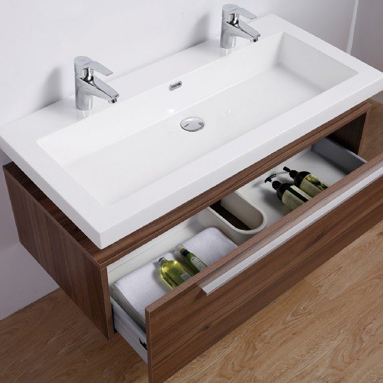 48 inch MDF bathroom cabinet with melamine view 2