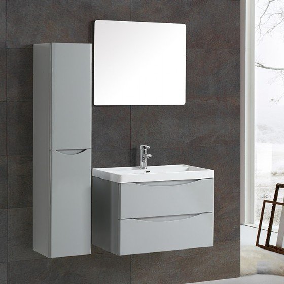 MF-1703 36 Inch MDF PVC Melamine Bathroom Vanities Single Sink Painting PVC Filming Melamine | FAME OEM Bathroom Vanity Manufacturer — FAME OEM bathroom vanity