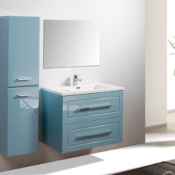MF-1708 30 Inch MDF PVC Melamine Bathroom Vanities Single Sink Painting PVC Filming Melamine | FAME OEM Bathroom Vanity Manufacturer — FAME OEM bathroom vanity