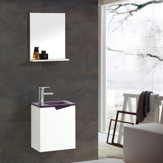 MF-1712 16 Inch MDF Bathroom Vanities Single Sink Painting | FAME OEM Bathroom Vanity Manufacturer — FAME OEM bathroom vanity