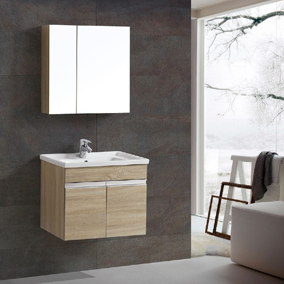 ML-1706 24 inch MDF bathroom vanity cabinet PVC Membrance — FAME bathroom cabinet manufacturer