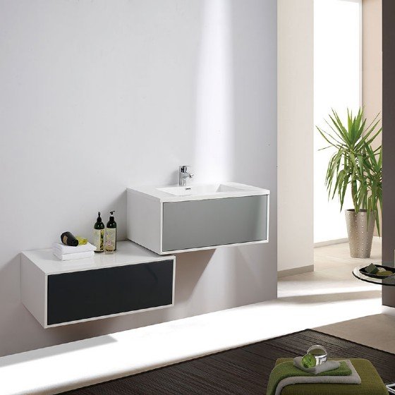 30 inch MDF bathroom cabinet with PVC coating | FAME OEM Bathroom Vanity Manufacturer — FAME OEM bathroom vanity