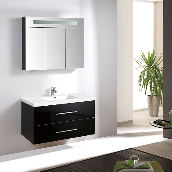 30 inch MDF bathroom vanity cabinet High glossy painting — FAME bathroom cabinet manufacturer
