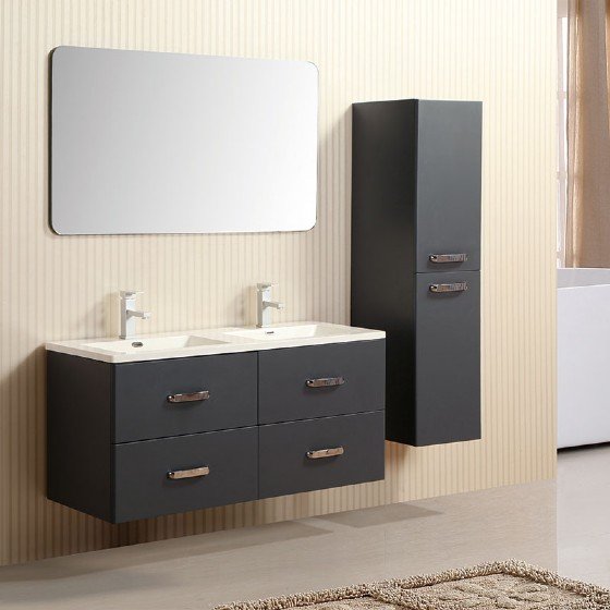 48 inch MDF bathroom vanity cabinet High glossy painting | FAME OEM Bathroom Vanity Manufacturer — FAME OEM bathroom vanity