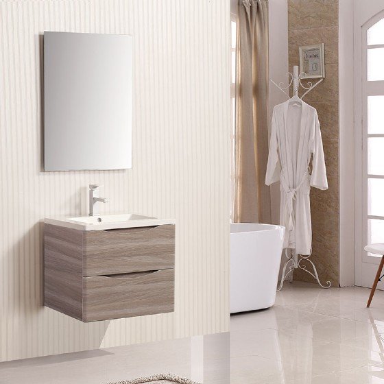 24 inch MDF Bathroom vanity Cabinet High glossy painting | FAME OEM Bathroom Vanity Manufacturer — FAME OEM bathroom vanity