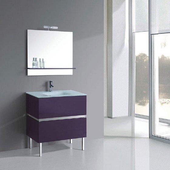 MF-1501 30 inch MDF bathroom cabinet with high glossy painting | FAME OEM Bathroom Vanity Manufacturer — FAME OEM bathroom vanity