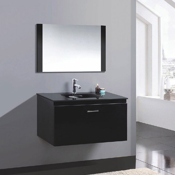 MF-1514 36 inch MDF bathroom cabinet with high glossy painting | FAME OEM Bathroom Vanity Manufacturer — FAME OEM bathroom vanity