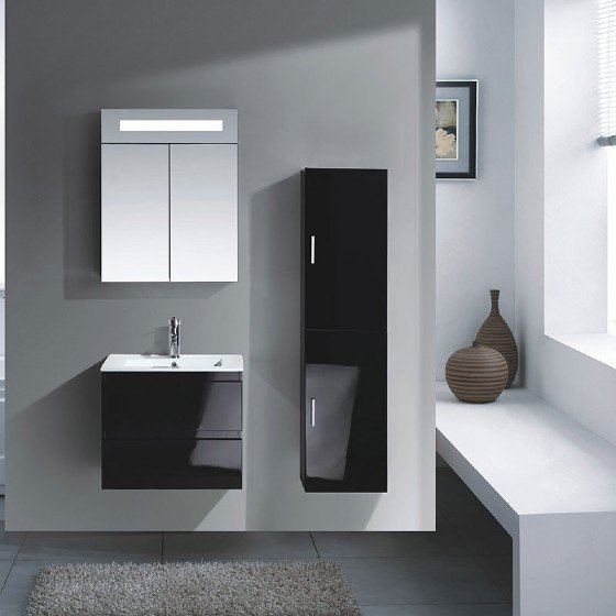 MF-1512 24 inch Double basin MDF bathroom cabinet with high glossy painting | FAME OEM Bathroom Vanity Manufacturer — FAME OEM bathroom vanity