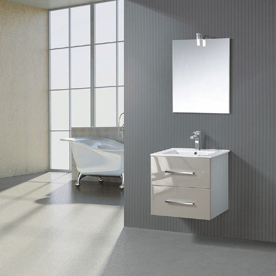 MF-1518 24 inch Double basin MDF bathroom cabinet with high glossy painting | FAME OEM Bathroom Vanity Manufacturer — FAME OEM bathroom vanity