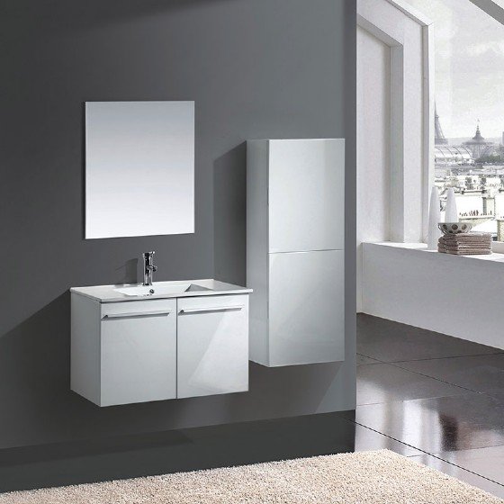 MF-1511 24 inch MDF bathroom cabinet with high glossy painting | FAME OEM Bathroom Vanity Manufacturer — FAME OEM bathroom vanity