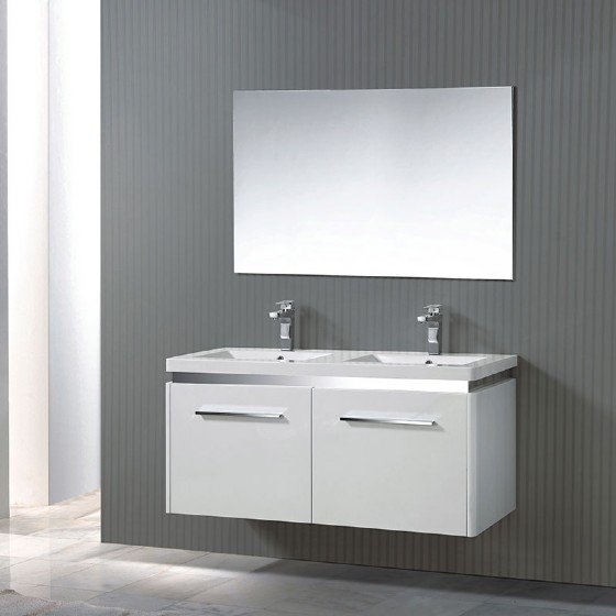 MF-1504 48 inch MDF bathroom cabinet with high glossy painting | FAME OEM Bathroom Vanity Manufacturer — FAME OEM bathroom vanity