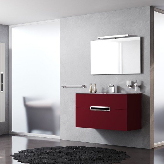 24 inch MDF bathroom cabinet with high glossy painting | FAME OEM Bathroom Vanity Manufacturer — FAME OEM bathroom vanity