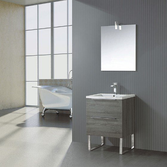 ML-1501 24 inch MDF bathroom cabinet with high glossy painting | FAME OEM Bathroom Vanity Manufacturer — FAME OEM bathroom vanity