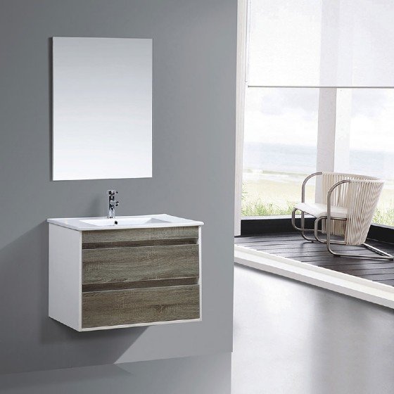 ML-1504 24 Inch MDF PVC Melamine Bathroom Vanities Single Sink Painting PVC Filming Melamine | FAME OEM Bathroom Vanity Manufacturer — FAME OEM bathroom vanity