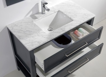 MPYJ-33 36 Inch MDF Bathroom Vanities Single Sink Painting view 2