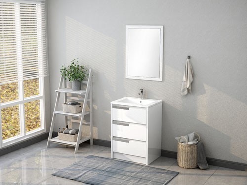 MPYJ-45 Fame 24 Inch MDF Bathroom Vanities Single Sink Painting view 2