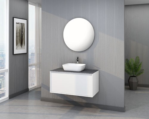 MPYJ-41 Fame 40 Inch MDF Bathroom Vanities Single Sink Painting — FAME bathroom cabinet manufacturer