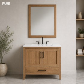 US &middot; Toasted Oak Storage Vanity