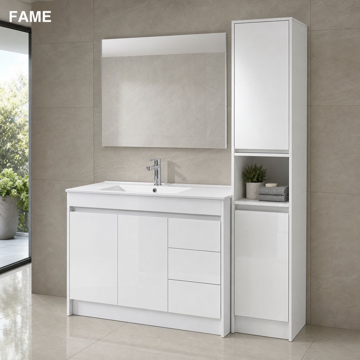 Slim Apartment Corner Friendly Vanity