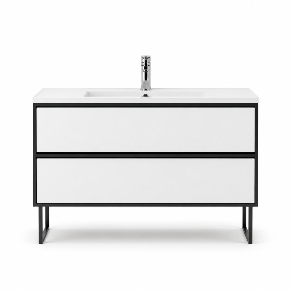 1000mm Black Metal-Trim Vanity — FAME OEM bathroom vanity