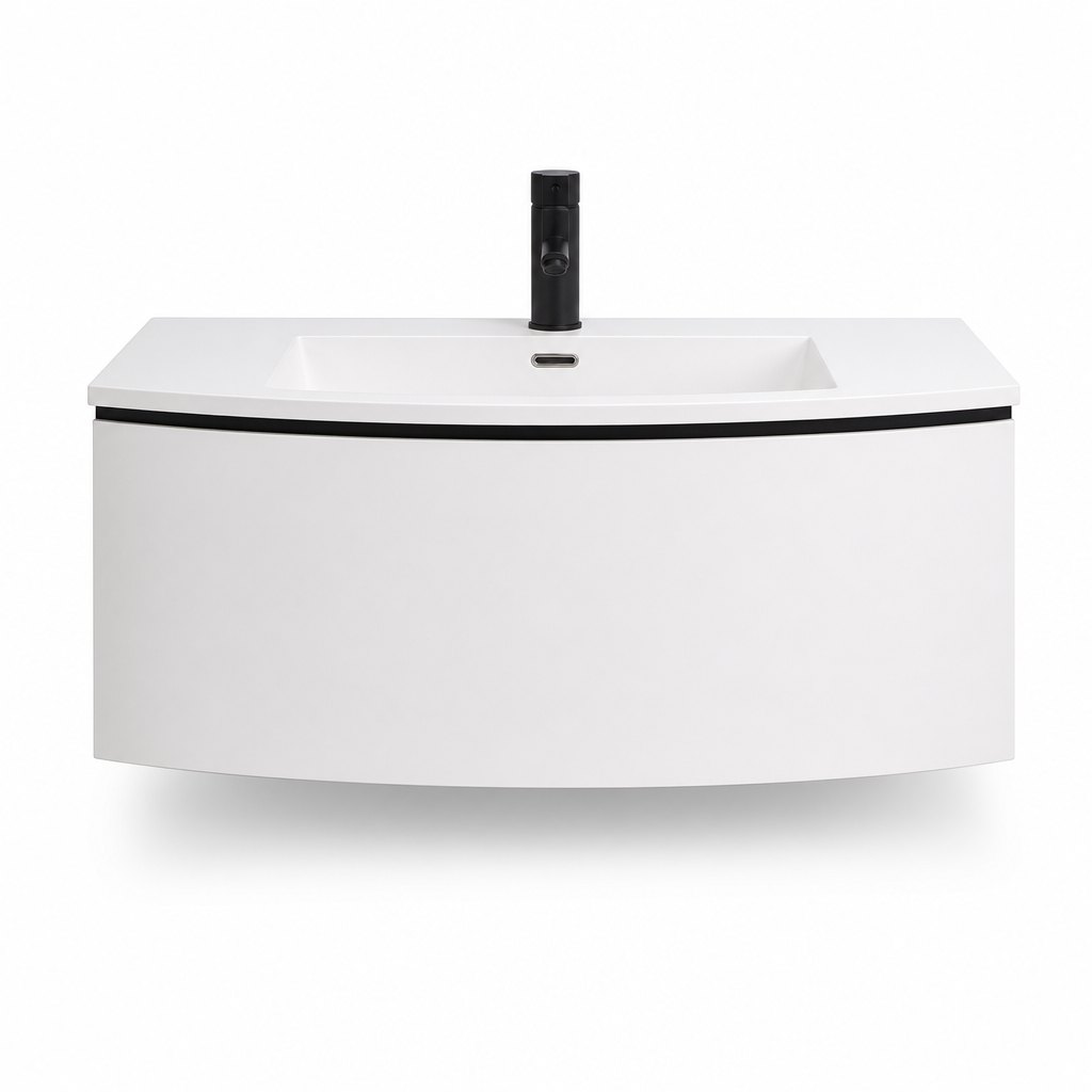 1000mm Bowed-Front Vanity — FAME OEM bathroom vanity