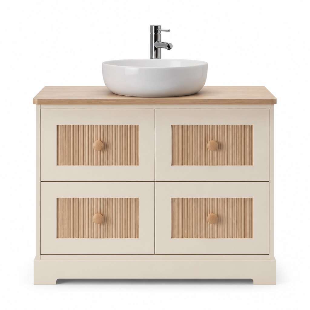 1200mm Beige Wood-Tone Vanity — FAME OEM bathroom vanity