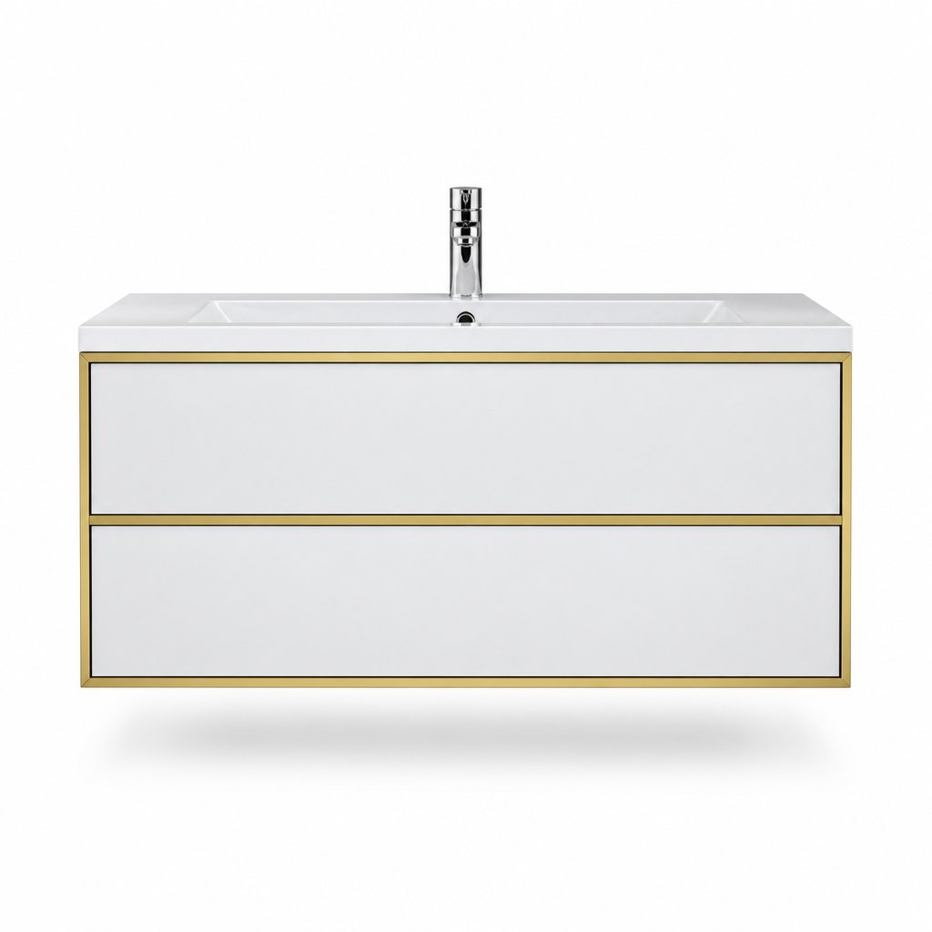 1200mm Gold-Frame Trim Vanity — FAME OEM bathroom vanity