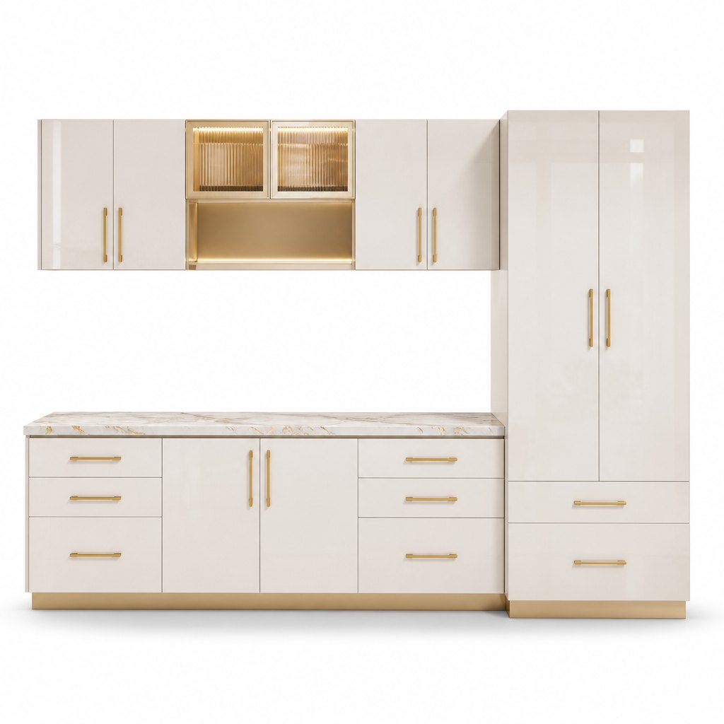 Lacquer Modular Kitchen — FAME OEM bathroom vanity