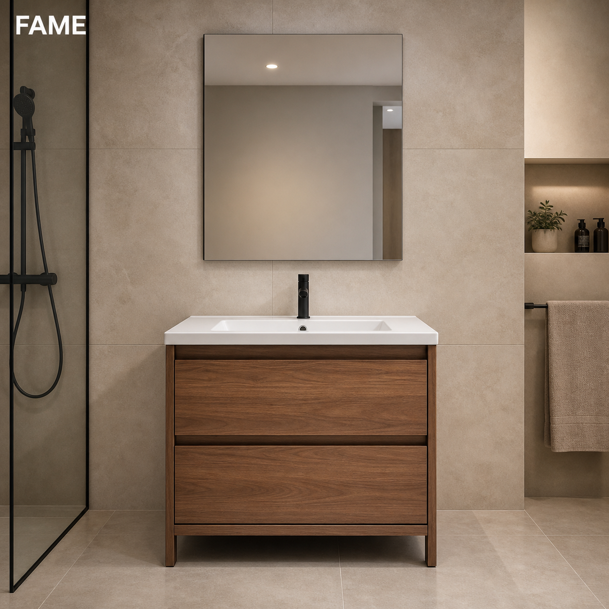 Matte Grey 700mm LED Mirror Vanity for Chile bathroom vanity and vanitorios buyers