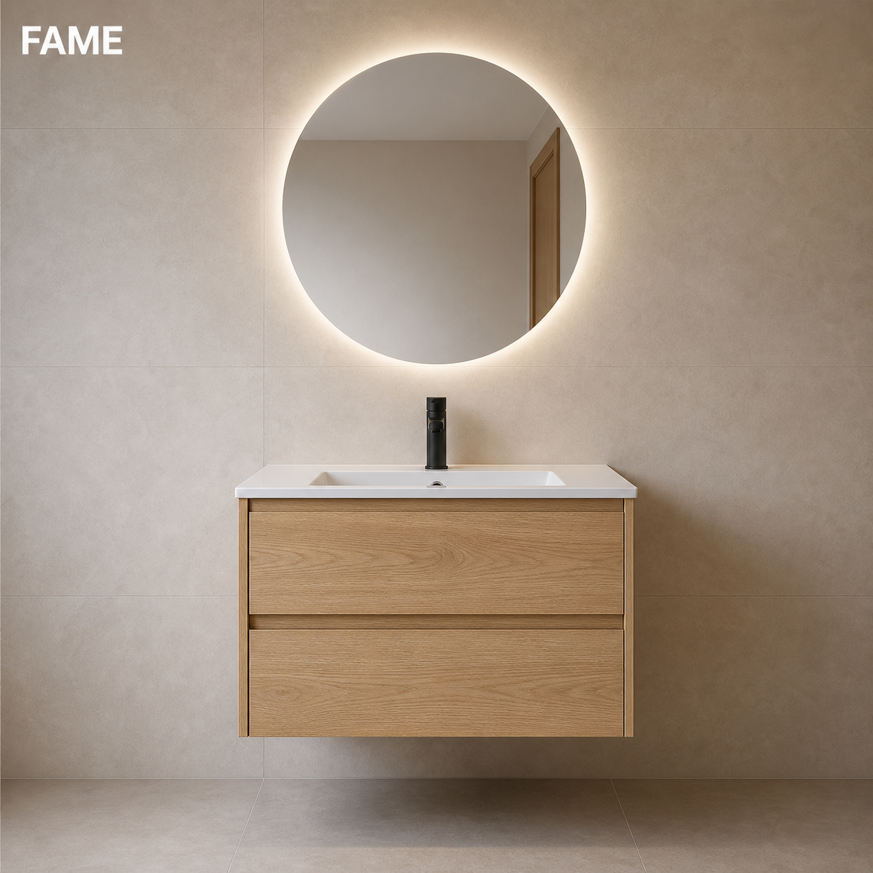 Light Grey 1000mm Mirror Cabinet Vanity for Chile bathroom vanity and vanitorios buyers